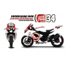 SUSUKI GSXR 1000 2007-08 LUCKYSTRIKE-BL